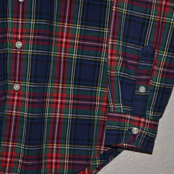 Boys Sz M Ralph Lauren Polo Plaid L/S Shirt - Picture 5 of 13